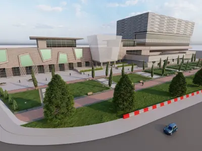 Hospital - Medical Building - 2Ds Plans - 3Ds Files 3D model