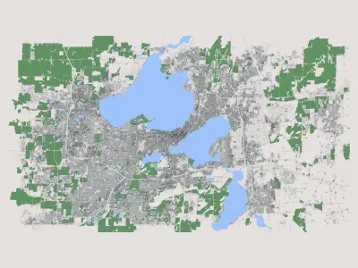 Madison City Wisconsin 3D model