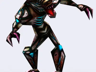 3DRT - Warbeast Monster - Rake Low-poly 3D model