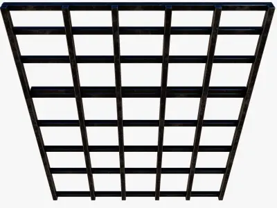 Medieval Door Low-poly 3D model