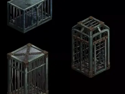cage metal 3D model
