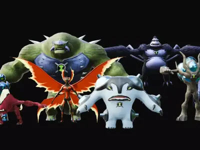 Ben 10 Ultimate Alien 3D Model Pack   3D model