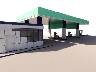 Gas Station2 3D model