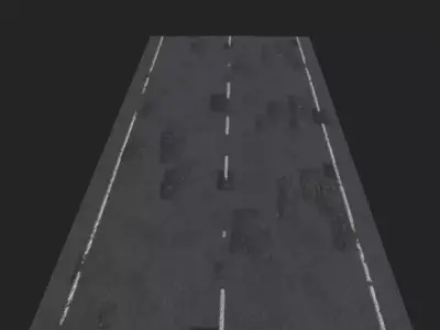 ROAD LOW POLY MODAL Free low-poly 3D model
