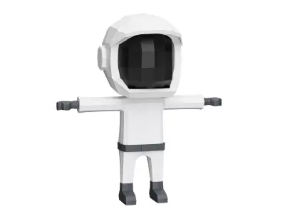 Low-Poly SPACESUIT Low-poly 3D model