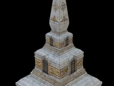Thai Pagoda-01 3D model