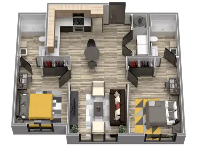 VRAY READY FLOOR PLAN 03 3D model