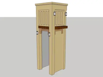 Security tower 3d model 3D model