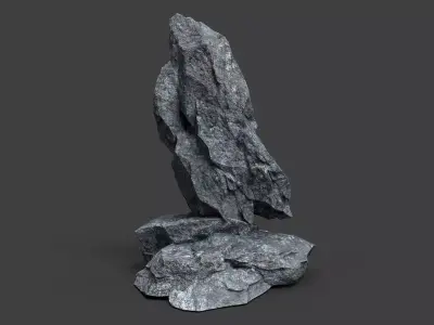 Rock 5-2 Low-poly 3D model