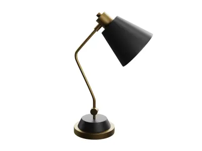Curved Table Lamp 3D model