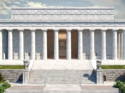  Lincoln Memorial Scene 