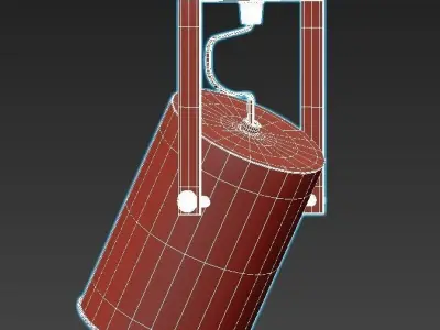 Stilfort-Neider light fixture with bulb 3D model