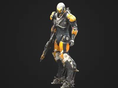 Ranger Javelin - Anthem Low-poly 3D model