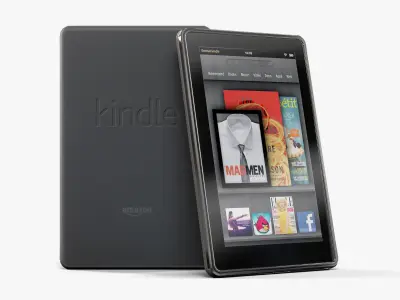 Amazon Kindle Fire 8Gb tablet Low-poly 3D model