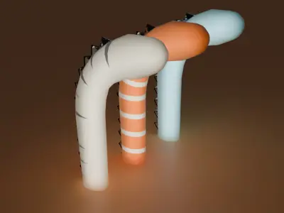 Indirect lighting for spotted garden eel and their friends 3D model
