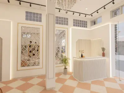 3D Wedding  Shop Interior 3D model