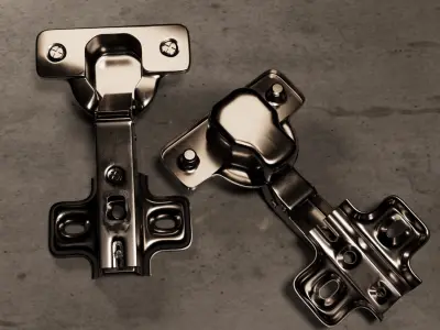 Classic furniture hinge 3D model