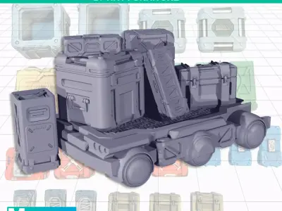 Space Station Hangar 3D print model