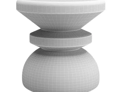 African cork stools by Wiid Design 3D model