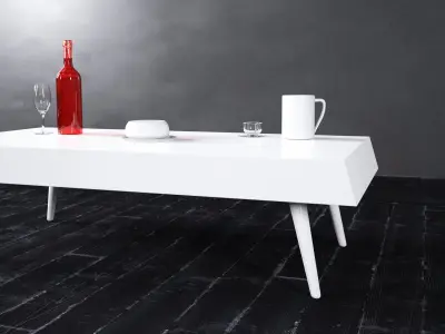 Table - Interior Living Room Furniture 09 3D model