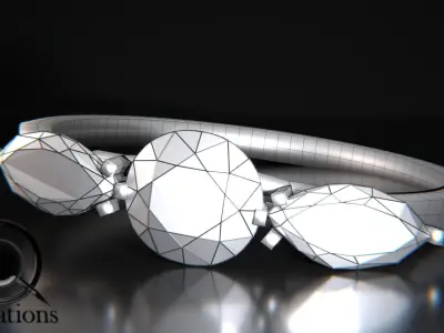 Diamond ring Free 3D model