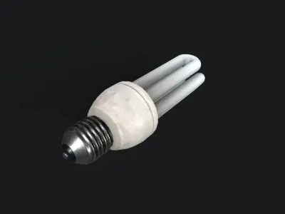 Light bulb Low-poly 3D model shop