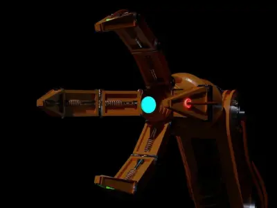 Sci-fi robotic arm 3D model