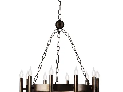 Chandelier Hanging Favourite Low-poly 3D model
