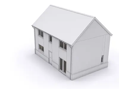 Townhouse 10 Low-poly 3D model
