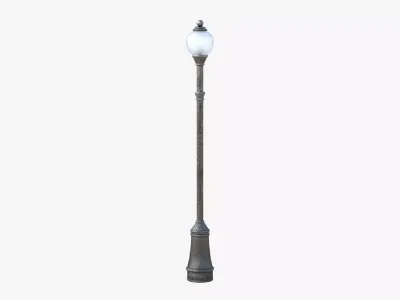 Street Lamp Low-poly 3D model