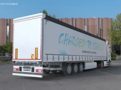  Mercedes eActros 600 Electric Truck With Trailer 2024 White 