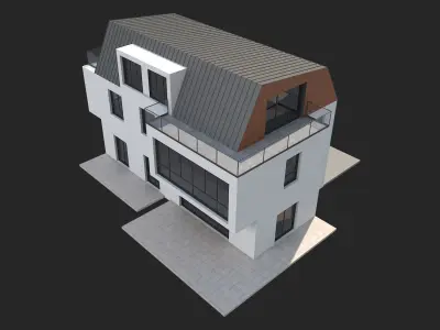 Modern House 17 3D model