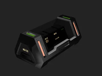 SCI-FI BOX Low-poly 3D model