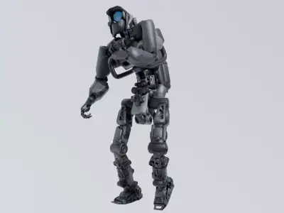 Scifi Soldier - Operator 004 Low-poly 3D model