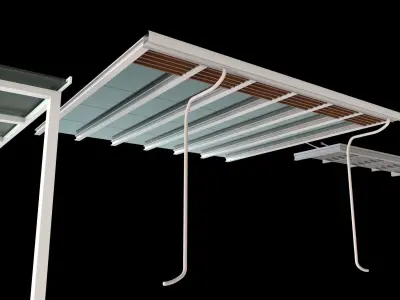 3d model Louver Hanger Rod Canopy carport 3D model