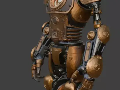 Steampunk Robot 3D model purchase