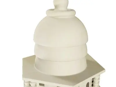 Wooden Architecture Castle 3D model