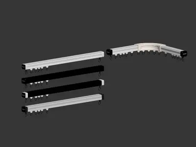 Ceiling Curtain Tracks 2 3D model