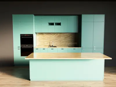 92-Kitchen8 matte 8 3D model