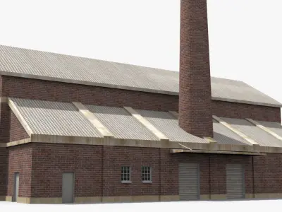 Factory x13 Low-poly 3D model purchase