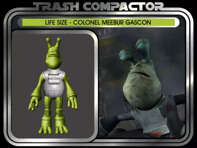 Life Size Colonel Meebur Gascon Clone Wars Star Wars 3D print model