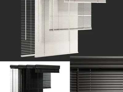 Horizontal blinds01 3D model