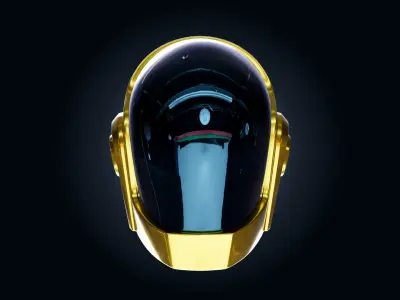 Draft Punk Helmet 3D model