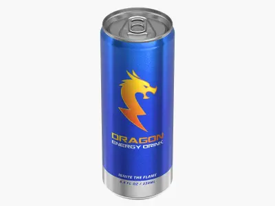  Open and Closed Energy Drink Can Bundle Collection 
