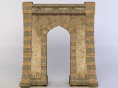 Masonry arch1  Low-poly 3D model