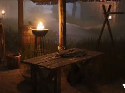 Bandit Valley Village Low-poly 3D model