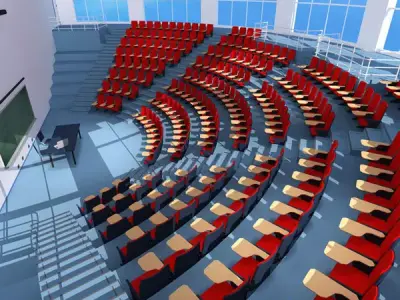 Lecture hall modern 3D model