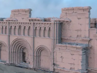 Fantasy architecture entrance  3D model