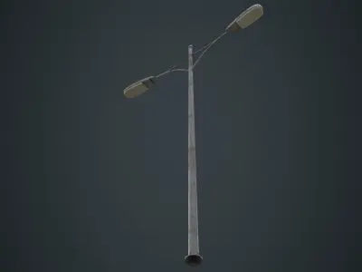 Street Light 6B Low-poly 3D model