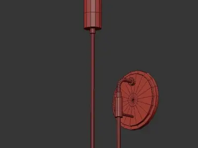 SCOOP light wall sconce in gold 3D model